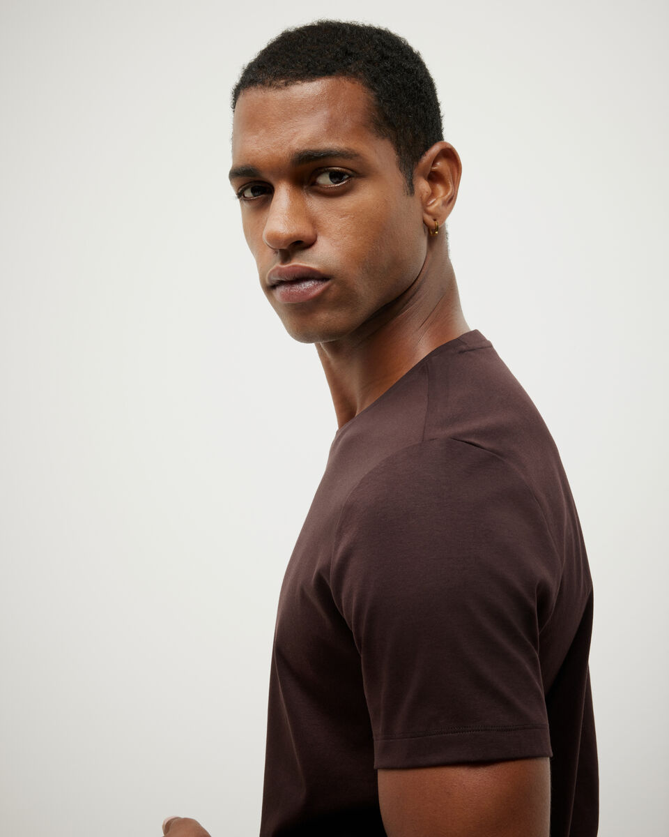 Slim Travel Tee, Dark Brown, hi-res